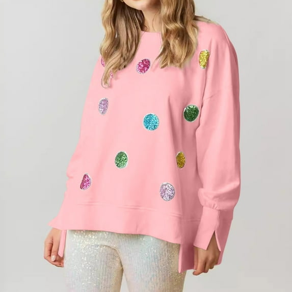 Wancir Ugly Christmas Sweater for Women 2024 Cute Sequin Nutcracker Sweatshirt Sparkly Funny Graphic Shirts Pullover Tops