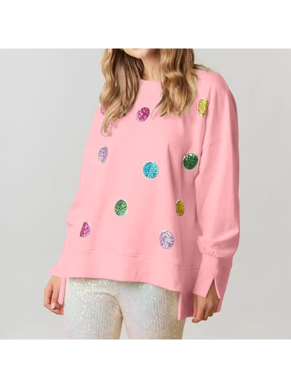 Wancir Ugly Christmas Sweater for Women 2024 Cute Sequin Nutcracker Sweatshirt Sparkly Funny Graphic Shirts Pullover Tops