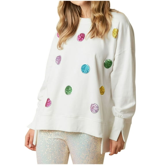 Wancir Ugly Christmas Sweater for Women 2024 Cute Sequin Nutcracker Sweatshirt Sparkly Funny Graphic Shirts Pullover Tops