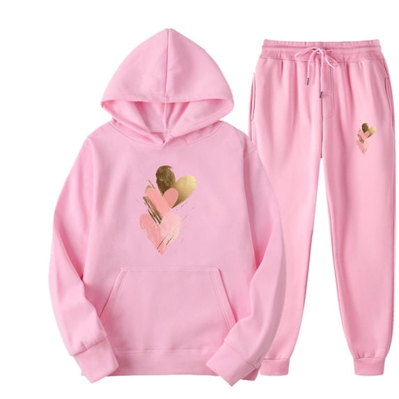 Wancir Unisex Hoodies Tracksuit Sweatsuits for Women Set Mens 2 Piece Hooded Sweatshirts and Sweatpant Set Jogger Sweatsuits