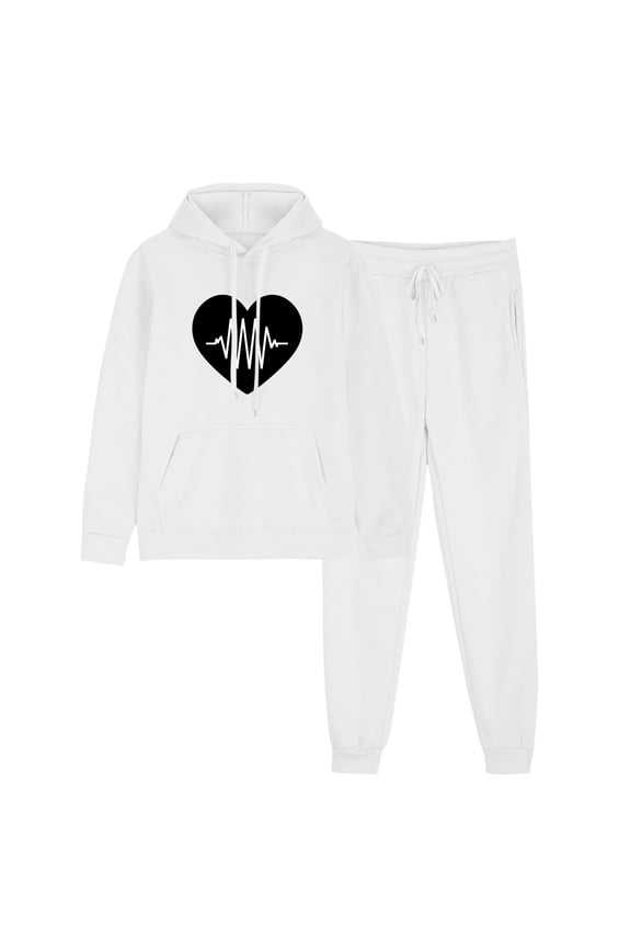 Wancir Unisex Sweatsuits 2 Piece Set Fall Winter Warm Jogging Activewear Long Sleeve Pullover Hoodies Casual Sweatsuit Sets