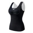 thumbnail image 1 of Wancir Wide Strap Tank Top Thermal Underwear with Built in Bra Cotton Self Heating Camisoles Plus Size Casual, 1 of 2