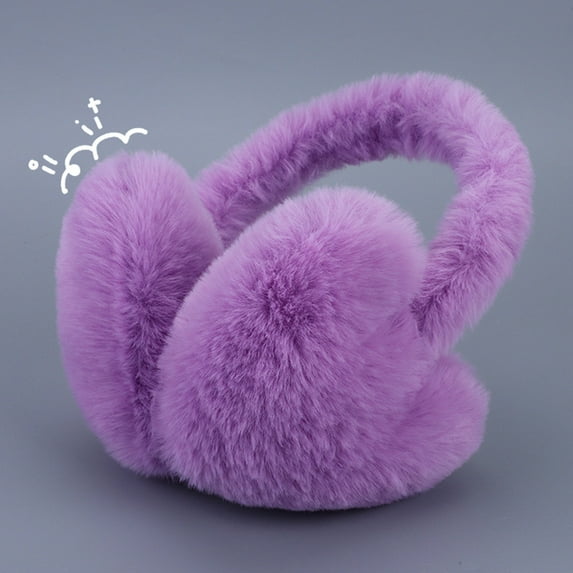 Wancir Winter Ear Muffs For Kids Cozy Plush Earmuffs Outdoor Furry Ear Warmers Ear Covers for Adults