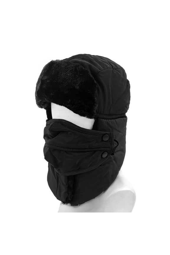 Wancir Winter Hats for Women Men Trapper Hat with Ear Flaps Warm Russian Bomber Hats for Cold Weather 2024