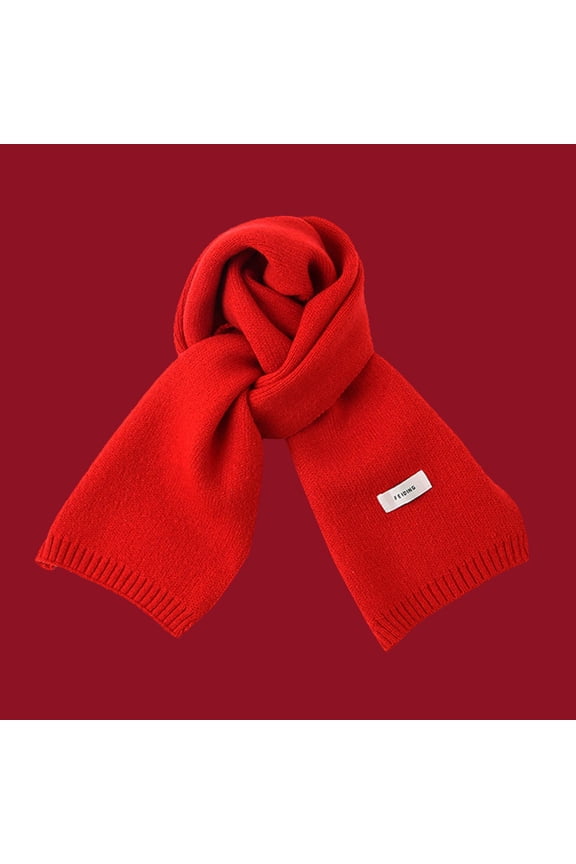 Wancir Winter Scarf Women's Long Plaid Blanket Chunky Winter Fall Warm Scarf Imitation Wool Wrap Shawl