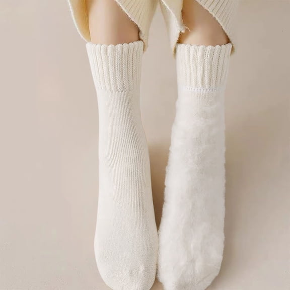 Wancir Winter Socks Mens, Thick Warm Merino Wool Socks, Super Soft Thermal Casual Boot Socks Hiking Socks