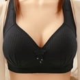 thumbnail image 1 of Wancir Woman's Embroidered Glossy Comfortable Breathable Bra Underwear No Rims, 1 of 3