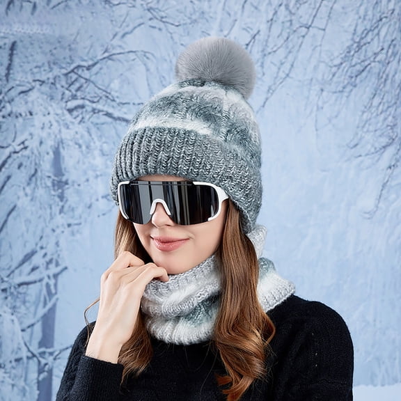 Wancir Women Winter Peruvian Cover Ears Beanie Hat Ear Flaps Sherpa Ski Snow Hats Knit Fleece Lined