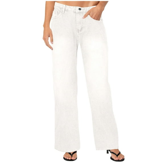Wancir Women Y2k Low Rise Baggy Jeans Loose Fit Boyfriend Straight Wide Leg Jeans Trendy Stretch Long Denim Pants