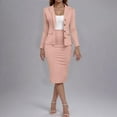 thumbnail image 1 of Wancir Women's 2 Piece Suit Skirt Set Business Casual Long Sleeve Blazer and Pencil Skirt, 1 of 7
