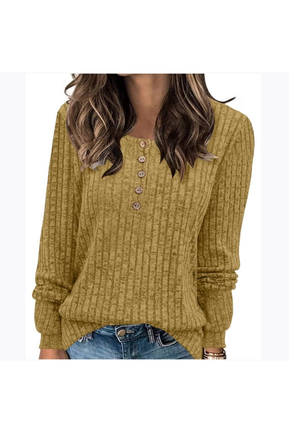 Wancir Women's 2024 Fall Winter Cable Knit Cardigan Sweaters Long Sleeve Crew Neck Button Outwear