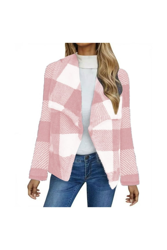 Wancir Women's 2024 Fall Winter Long Sleeves Open Front Leopard Print Knitted Sweater Cardigan Coat Outwear