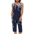 thumbnail image 1 of Wancir Women's Bamboo Viscose Pajamas Short Sleeve Round Neck Top & Jogger Pajama Pants with Pocket, 1 of 5