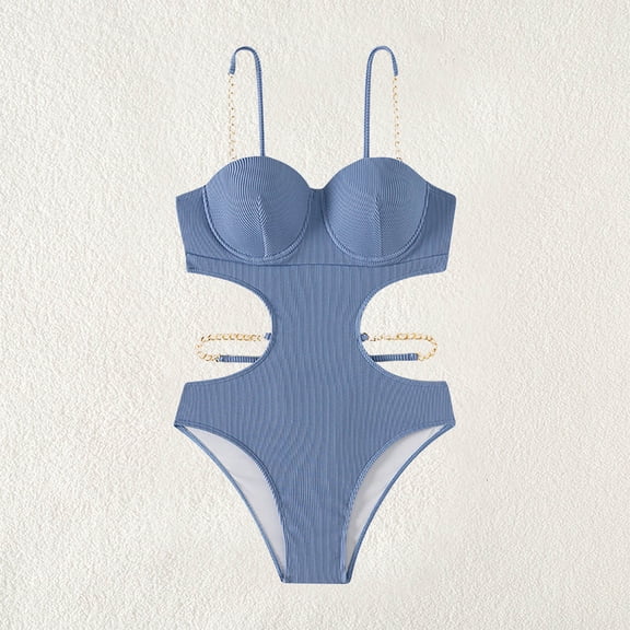 Wancir Women's Bikini Sets Fashion Comfortable Solid Color Bikini Women's Sexy Plain Color Swimsuit Bikinis Sets