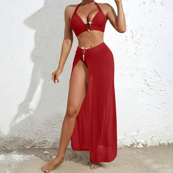 Wancir Women's Bikini Sets New Fashion Comfortable Bikini Women's Sexy Plain Color Swimsuit Bikinis