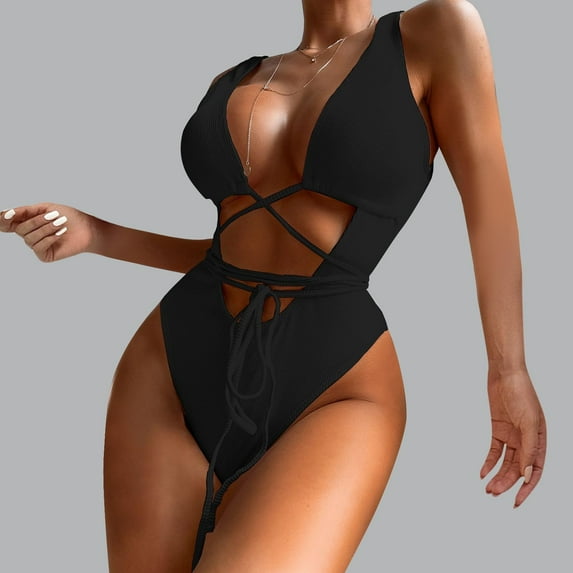 Wancir Women's Bikini Sets New Fashion Comfortable Bikini Women's Sexy Plain Color Swimsuit Bikinis