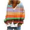 thumbnail image 1 of Wancir Women's Cable Knit Long Sleeve Open Front Cardigan Sheep V-Neck Button Down Embroidery Wool Blend Sweater Coat Outwear, 1 of 5