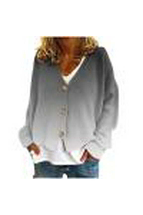 Wancir Women's Cable Knit Long Sleeve Open Front Cardigan Sheep V-Neck Button Down Embroidery Wool Blend Sweater Coat Outwear