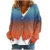 thumbnail image 1 of Wancir Women's Cable Knit Long Sleeve Open Front Cardigan Sheep V-Neck Button Down Embroidery Wool Blend Sweater Coat Outwear, 1 of 5