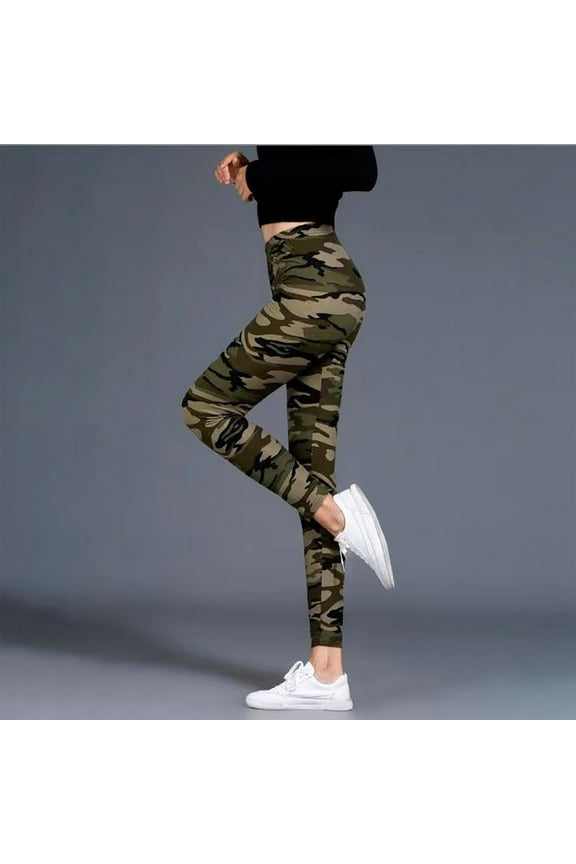 Wancir Women's Cozy Camouflage Yoga Joggers Pants Loose Workout Sweatpants Comfy Lounge Pants
