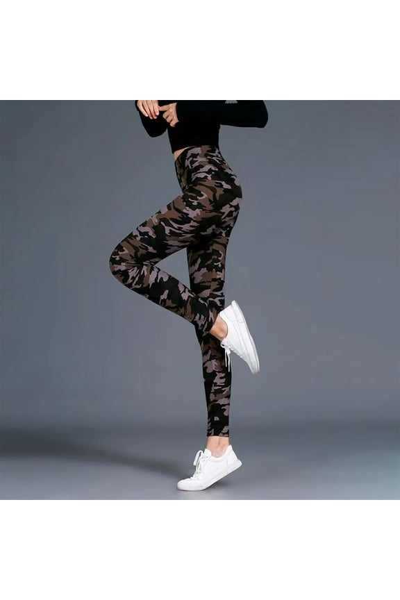 Wancir Women's Cozy Camouflage Yoga Joggers Pants Loose Workout Sweatpants Comfy Lounge Pants