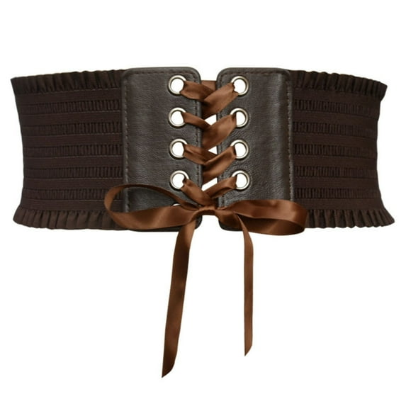 Wancir Women’s Elastic Costume Waist Belt Lace-up Tied Corset Belts for Women 42.5"inch