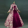 thumbnail image 1 of Wancir Women's High Low Victorian Dress Puff Sleeve Off Shoulder Ruffle Medieval Costume for Women Renaissance Dress, 1 of 3