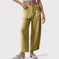 thumbnail image 1 of Wancir Women's High Waisted Straight Pants Casual Flowy Wide Leg Trousers with Pockets, 1 of 6