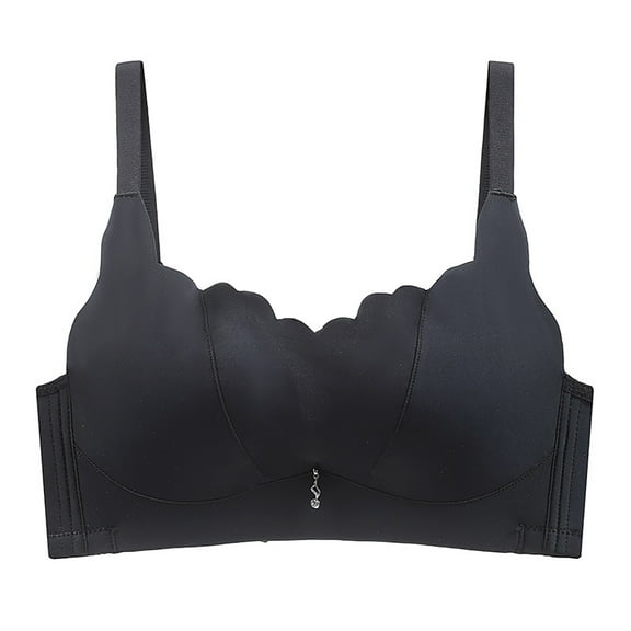 Wancir Women's Lightweight Wire-Free Push-Up Bra - Breathable Lace Trim & Seamless Support for Everyday Comfort