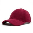 thumbnail image 1 of Wancir Women's Men's Suede Baseball Cap Faux Suede Leather Classic Adjustable Plain Hat Quality Baseball Cap Sun Hat, 1 of 5