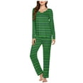 thumbnail image 1 of Wancir Women's Pajama Sets Long Sleeve Sleepwear Pjs Sets 2-Piece Jogger Nightwear Lounge Wear for Ladies, 1 of 5