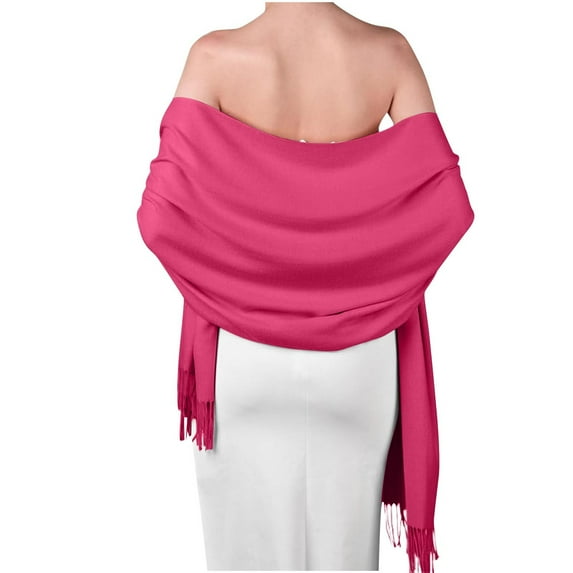 Wancir Women's Pashmina Shawls and Wraps for Evening Dress Long Scarf Wedding Bride Bridesmaid Shawl Gifts