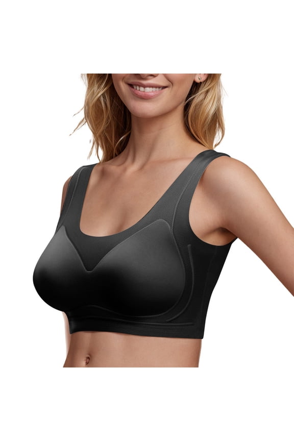 Wancir Women's Plus Size Wireless Push-Up Bra - Breathable Lace Comfort for Everyday & Special Occasions