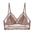 thumbnail image 1 of Wancir Women's Sexy Lace Push Up Plus Size Bra Sheer Balconette Underwire Unlined, 1 of 4