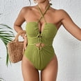 thumbnail image 1 of Wancir Women's Sexy Solid Color Swimsuit Female Bikini with Strapless Swimsuit Swim Tops Women for Beach/Pool, 1 of 9