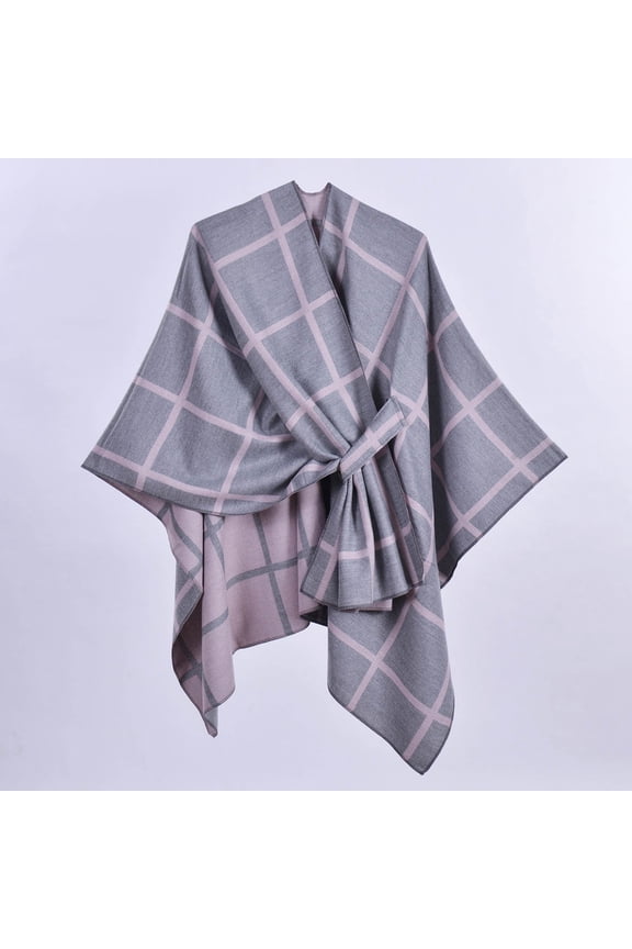 Wancir Women's Shawl Wrap Poncho Ruana Cape Open Front Cardigan Shawls for Fall Winter