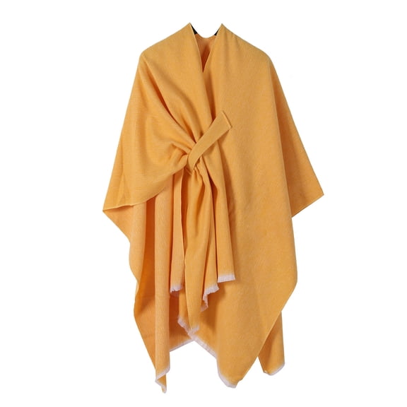 Wancir Women's Shawl Wrap Poncho Warm Cape Cardigan Open Front Shawls for Spring Fall Winter Cold Weather Days