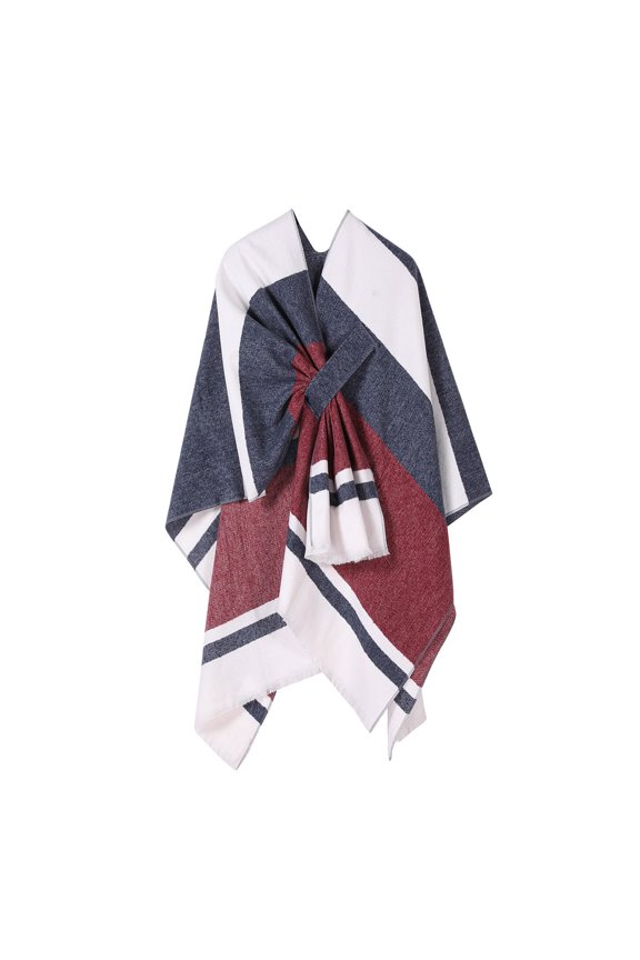 Wancir Women's Shawl Wrap Poncho Warm Cape Cardigan Open Front Shawls for Spring Fall Winter Cold Weather Days