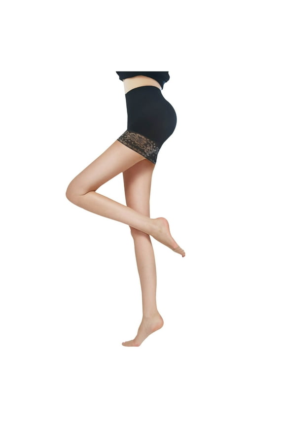 Wancir Women's Sheer High Waist Tights-20D with Support and Reinforced Toes Pantyhose