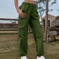 thumbnail image 1 of Wancir Women's Tactical Active Loose Pockets Cargo Pants Casual Combat Military Trouser, 1 of 5