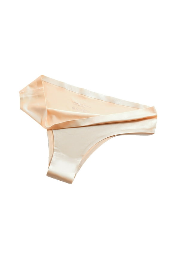 Women's Thong Large Size Ice Silk Seamless Women's Yoga Panties Sexy Women's Pants