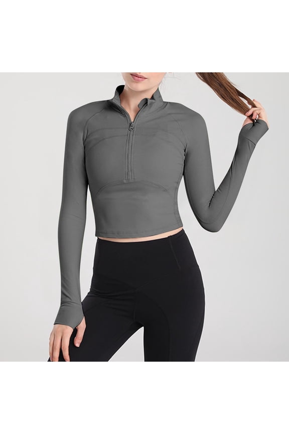 Wancir Women's Track Jackets Breathable Running Jacket Zip Up Sportswear Slim Fit Workout Tops