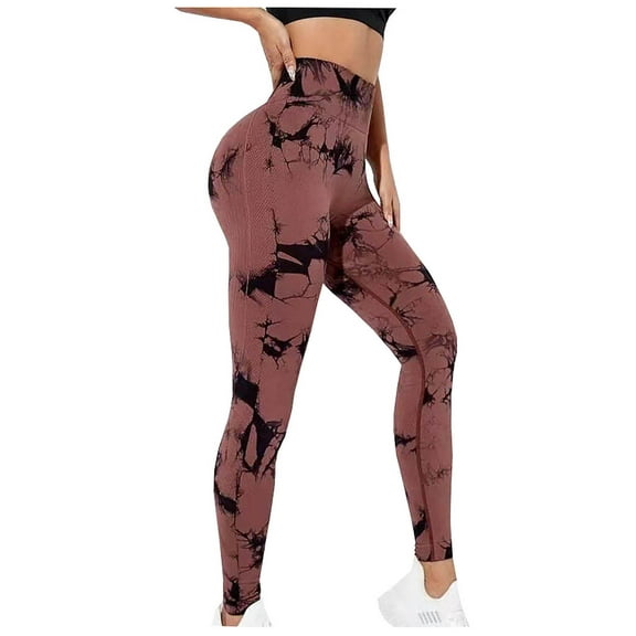 Wancir Women's Tummy Control Yoga Pants with High Waist and Running Yoga Leggings, 4 Way Stretch Athletic Pants for Workout