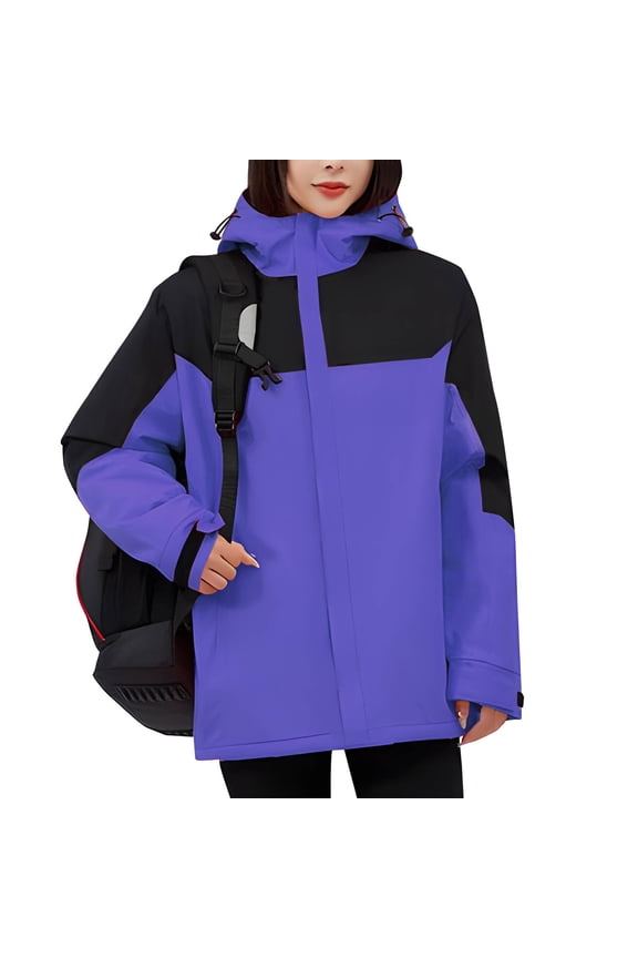 Wancir Women's Waterproof Snow Ski Jakcet Fleece Warm Winter Coat Hooded Windproof Insulated Snowboarding Jacket