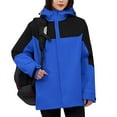 thumbnail image 1 of Wancir Women's Waterproof Snow Ski Jakcet Fleece Warm Winter Coat Hooded Windproof Insulated Snowboarding Jacket, 1 of 9
