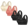 thumbnail image 1 of Wancir Women's Wireless Push-Up Bralette 4-Pack - Lightweight Breathable & Seamless for Everyday Comfort, 1 of 7