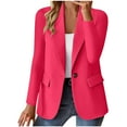 thumbnail image 1 of Wancir Women's Work Office Blazer Stretch Lapel Collar Long Sleeve Jacket Suit Blazer S-4XL, 1 of 6