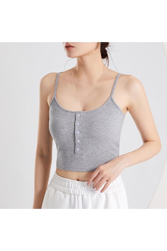 Wancir Women's Y2K Crop Tops Goth Striped Sleeveless Spaghetti Strap Tank Top Camisole Going Out Tops