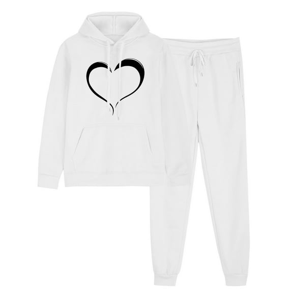 Wancir Womens 2 Piece Outfits Lounge Hoodie Sweatsuit Sets Oversized Sweatshirt Baggy Fall Fashion Sweatpants with Pockets