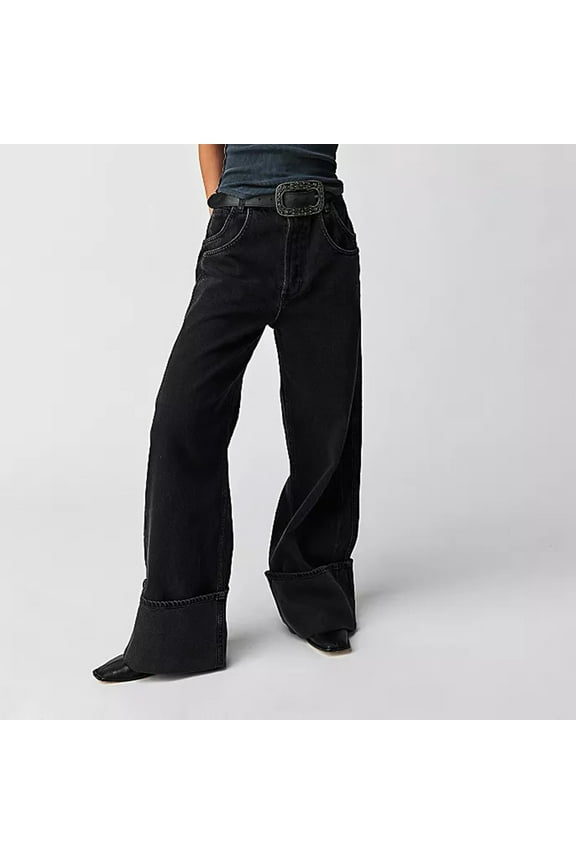 Wancir Womens Baggy Jeans Wide Leg Denim Pants Boyfriend Loose Streetwear Trousers Fall Fashion y2k Outfits 2024